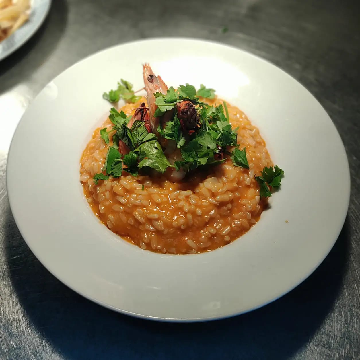 Risoto de camarão, restaurante Mariserra em São Miguel, Açores